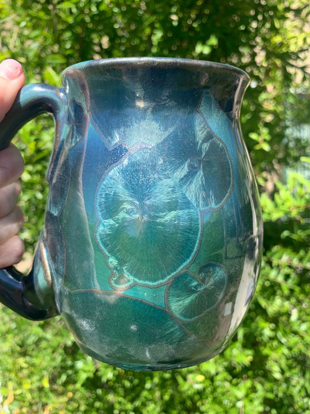 Large Crystalline Glazed Mug - 24 oz
