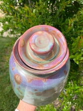 Load image into Gallery viewer, Crystalline Pottery Decorative Jar or Vase with Lid

