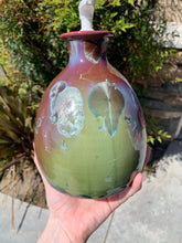 Load image into Gallery viewer, Ceramic Soap Dispenser Crystalline Glazed Handmade Soap Pump
