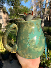 Load image into Gallery viewer, Plant Pot Melted Mug Handmade Crystalline Glazed Mug Planter
