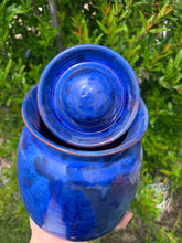 Load image into Gallery viewer, Crystalline Pottery Decorative Jar or Vase with Lid
