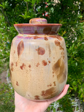 Load image into Gallery viewer, Crystalline Pottery Decorative Jar or Vase with Lid
