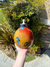 Load image into Gallery viewer, Ceramic Soap Dispenser Crystalline Glazed Handmade Soap Pump
