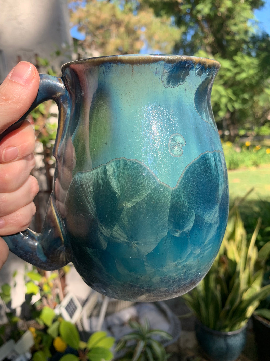 DISCOUNTED Large Crystalline Glazed Mug - 24 oz
