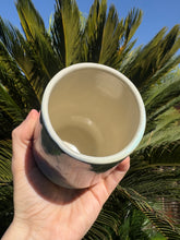 Load image into Gallery viewer, Stemless Wine Glass Crystalline Glazed Handmade Ceramic Wine Cup
