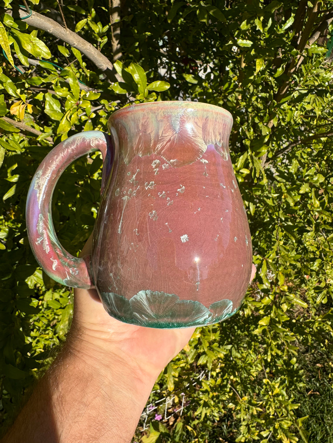 Large Crystalline Glazed Mug - 24 oz