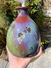 Load image into Gallery viewer, Ceramic Soap Dispenser Crystalline Glazed Handmade Soap Pump
