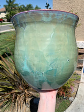 Load image into Gallery viewer, Ceramic Plant Pot Handmade Crystalline Glazed Extra Large Planter
