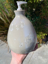 Load image into Gallery viewer, Ceramic Soap Dispenser Crystalline Glazed Handmade Soap Pump
