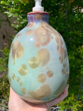 Load image into Gallery viewer, Ceramic Soap Dispenser Crystalline Glazed Extra Large Soap Pump
