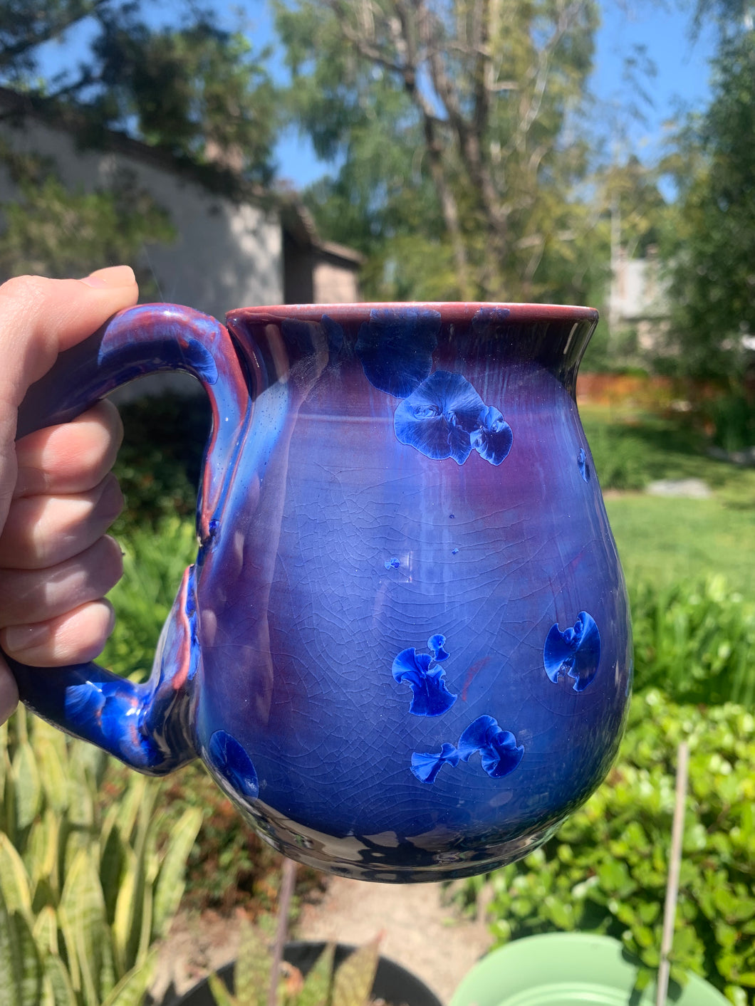 Large Crystalline Glazed Mug - 24 oz