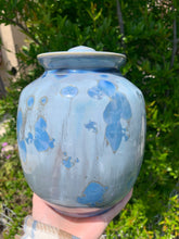 Load image into Gallery viewer, Crystalline Pottery Decorative Jar or Vase with Lid
