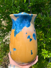Load image into Gallery viewer, Crystalline Pottery Decorative Jar or Vase with Lid
