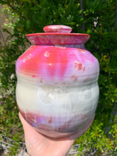 Load image into Gallery viewer, Crystalline Pottery Decorative Jar or Vase with Lid
