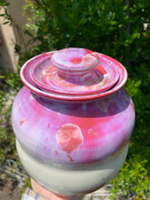Load image into Gallery viewer, Crystalline Pottery Decorative Jar or Vase with Lid
