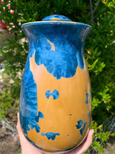 Load image into Gallery viewer, Crystalline Pottery Decorative Jar or Vase with Lid
