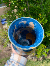 Load image into Gallery viewer, Crystalline Pottery Decorative Jar or Vase with Lid
