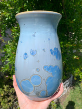Load image into Gallery viewer, Crystalline Pottery Decorative Jar or Vase with Lid
