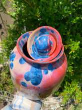 Load image into Gallery viewer, Crystalline Pottery Decorative Jar or Vase with Lid
