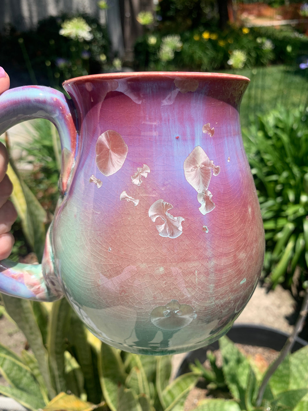 Large Crystalline Glazed Mug - 24 oz
