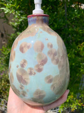 Load image into Gallery viewer, Ceramic Soap Dispenser Crystalline Glazed Extra Large Soap Pump
