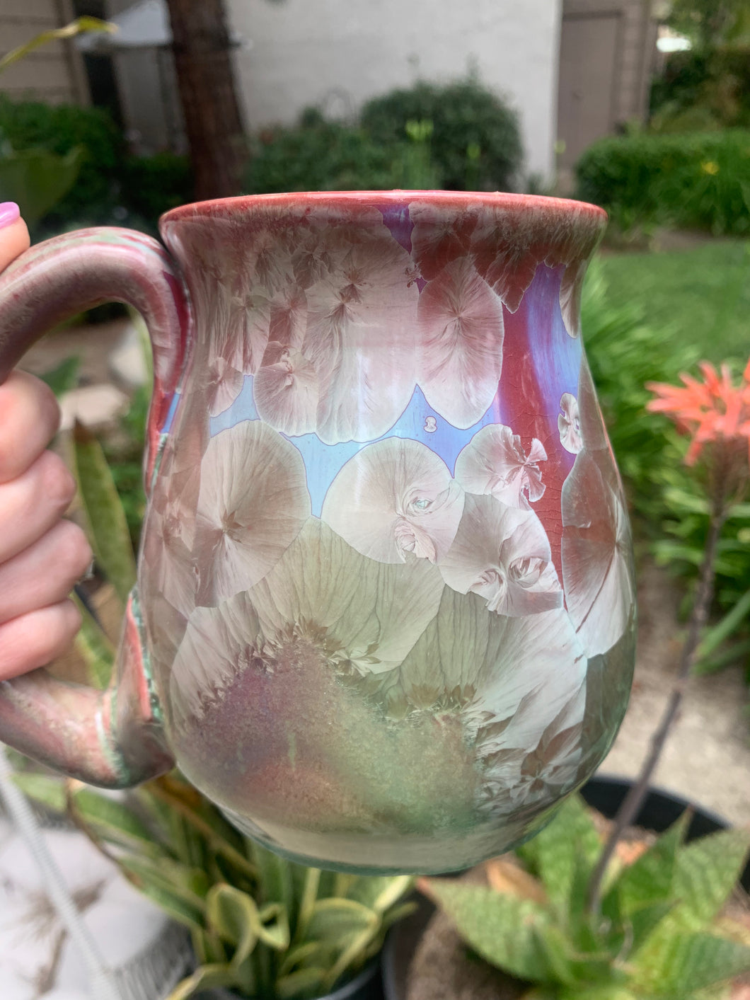 Large Crystalline Glazed Mug - 24 oz