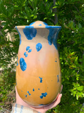 Load image into Gallery viewer, Crystalline Pottery Decorative Jar or Vase with Lid
