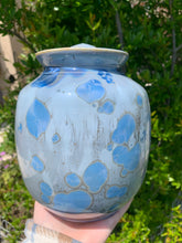 Load image into Gallery viewer, Crystalline Pottery Decorative Jar or Vase with Lid
