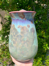 Load image into Gallery viewer, Crystalline Pottery Decorative Jar or Vase with Lid
