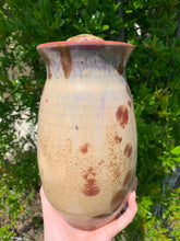 Load image into Gallery viewer, Crystalline Pottery Decorative Jar or Vase with Lid
