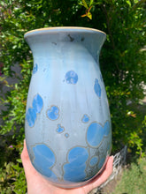 Load image into Gallery viewer, Crystalline Pottery Decorative Jar or Vase with Lid
