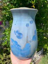 Load image into Gallery viewer, Crystalline Pottery Decorative Jar or Vase with Lid
