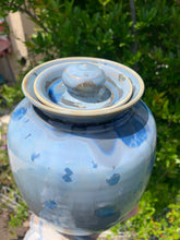 Load image into Gallery viewer, Crystalline Pottery Decorative Jar or Vase with Lid
