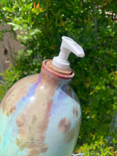Load image into Gallery viewer, Ceramic Soap Dispenser Crystalline Glazed Extra Large Soap Pump
