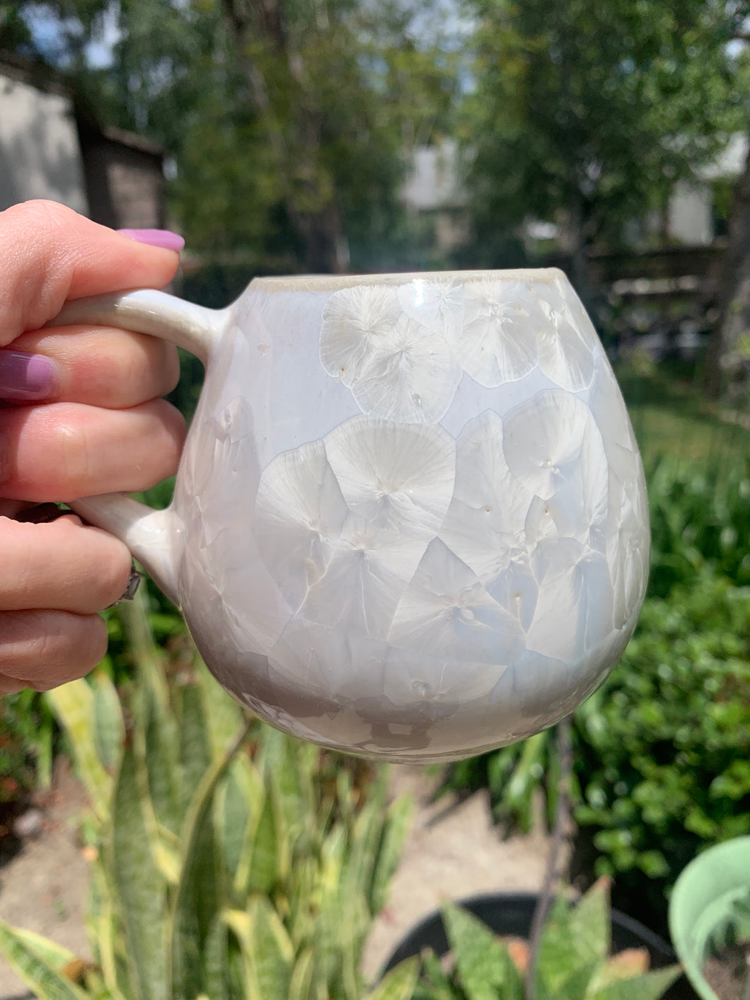 Tiny Ceramic Tea Cup Crystalline Glazed Small Coffee Mug
