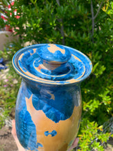 Load image into Gallery viewer, Crystalline Pottery Decorative Jar or Vase with Lid
