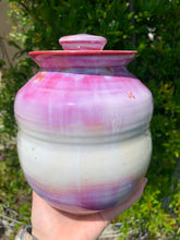 Load image into Gallery viewer, Crystalline Pottery Decorative Jar or Vase with Lid
