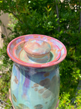 Load image into Gallery viewer, Crystalline Pottery Decorative Jar or Vase with Lid
