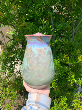 Load image into Gallery viewer, Crystalline Pottery Decorative Jar or Vase with Lid
