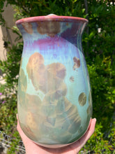 Load image into Gallery viewer, Crystalline Pottery Decorative Jar or Vase with Lid
