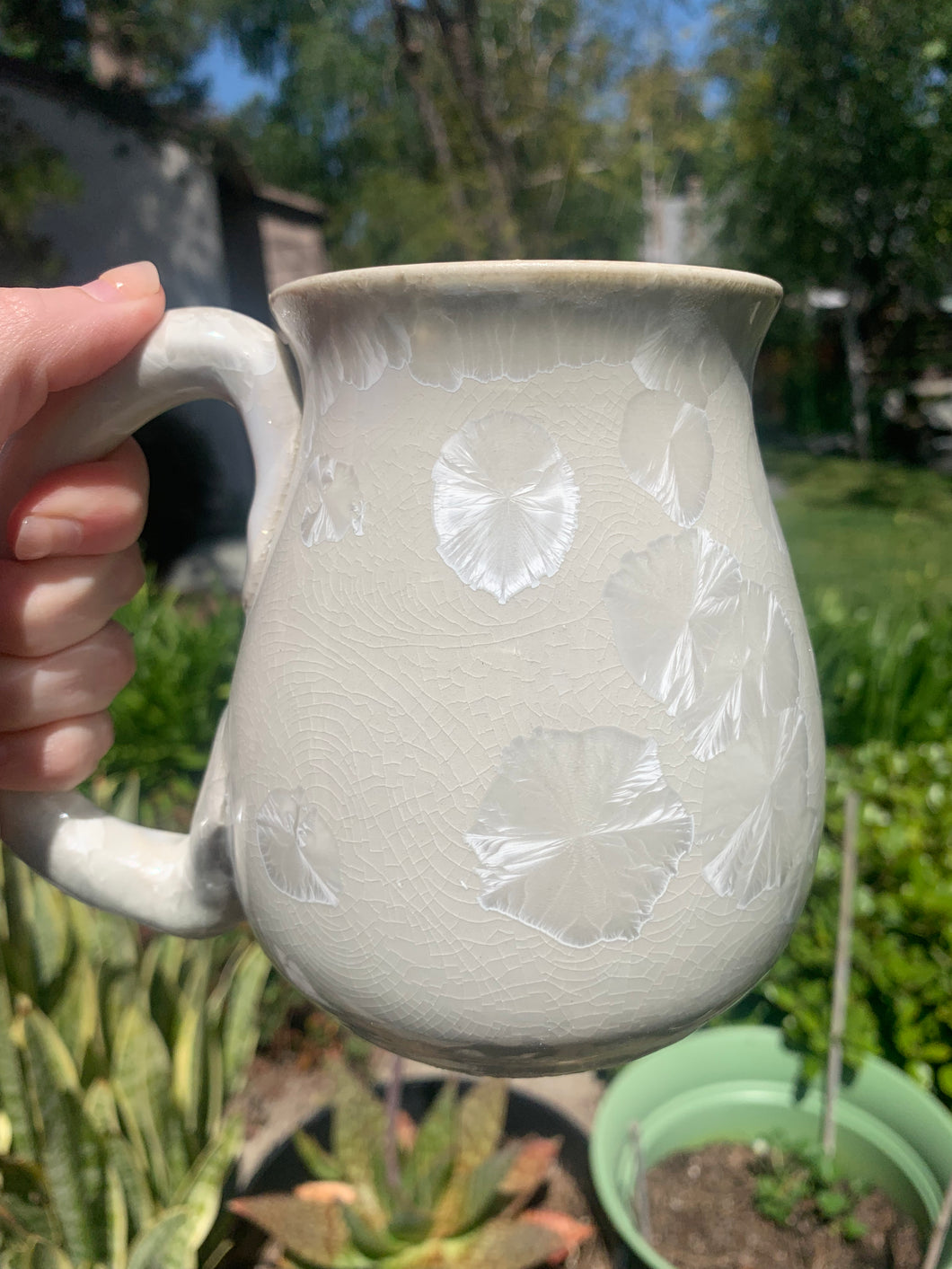 Large Crystalline Glazed Mug - 24 oz