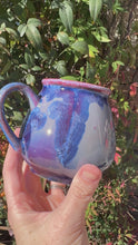 Load and play video in Gallery viewer, Tiny Ceramic Tea Cup Crystalline Glazed Small Coffee Mug
