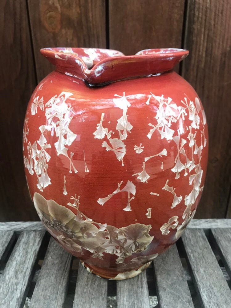 Ceramic Vase Crystalline Glazed