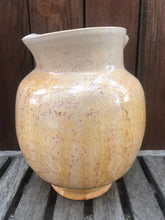 Load image into Gallery viewer, Crystalline Pottery Vase Handmade Yellow Gold Pink
