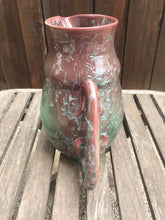 Load image into Gallery viewer, Ceramic Pitcher Crystalline Pottery Handmade Mauve and Teal
