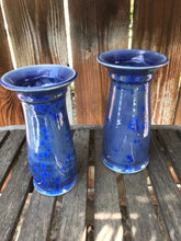 Load image into Gallery viewer, Handmade Pottery Vases Set of 2 Ceramic Crystalline Glazed Decor
