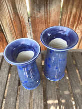 Load image into Gallery viewer, Handmade Pottery Vases Set of 2 Ceramic Crystalline Glazed Decor
