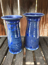 Load image into Gallery viewer, Handmade Pottery Vases Set of 2 Ceramic Crystalline Glazed Decor
