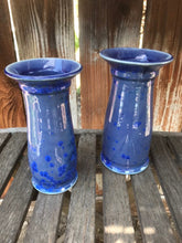 Load image into Gallery viewer, Handmade Pottery Vases Set of 2 Ceramic Crystalline Glazed Decor
