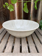 Load image into Gallery viewer, Crystalline Glazed Decorative Fruit Bowl Handmade White Crystals
